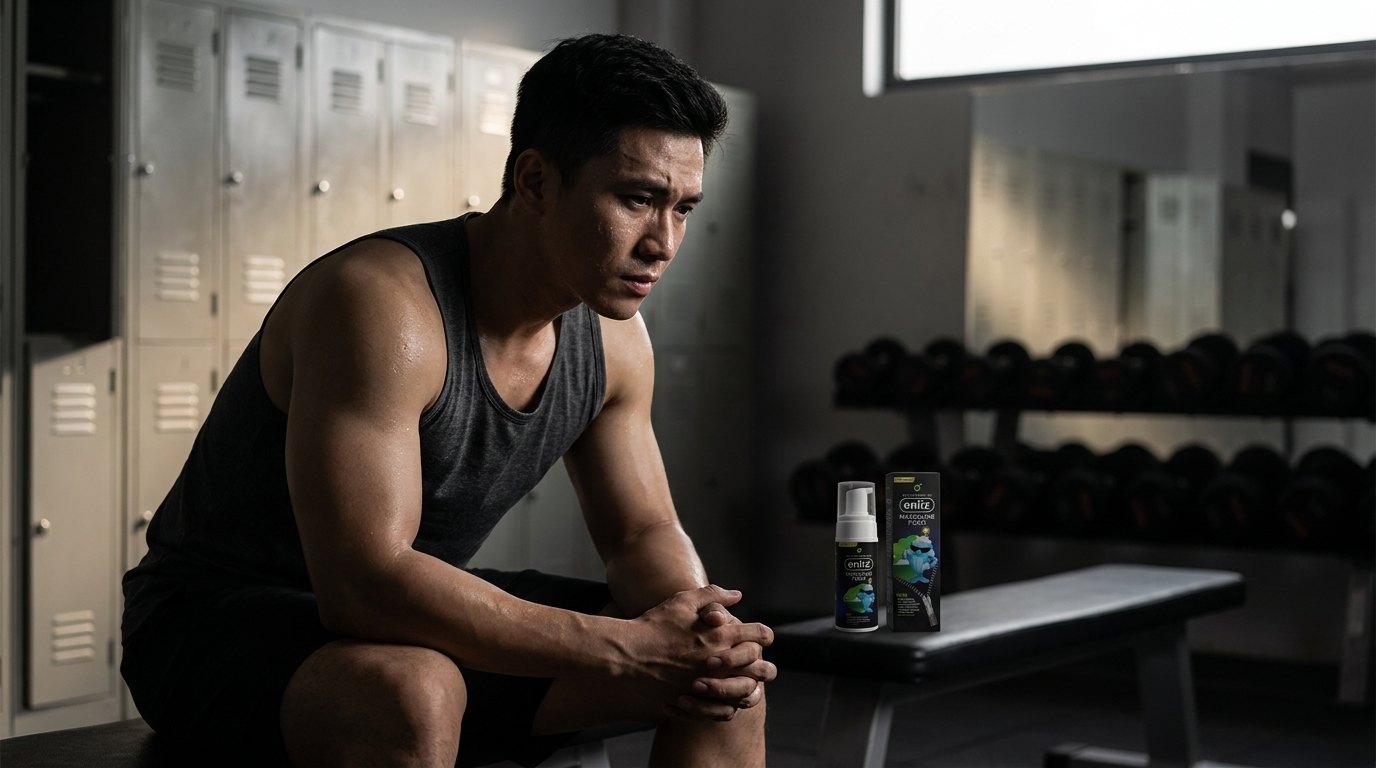 a muscular vietnamese man 25 30 in a tank top wi