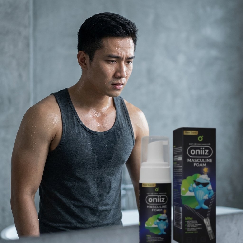 a muscular vietnamese man 25 30 in a tank top wi