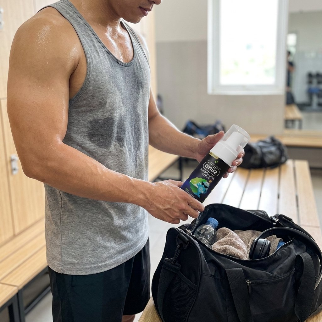 customer style phone photo a muscular vietnamese